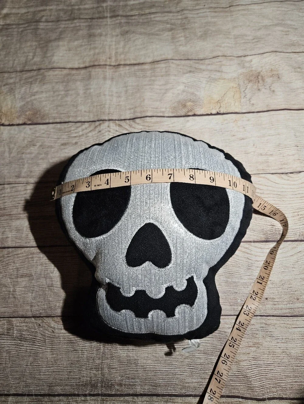 Gothic spooky halloween skeleton throw pillow